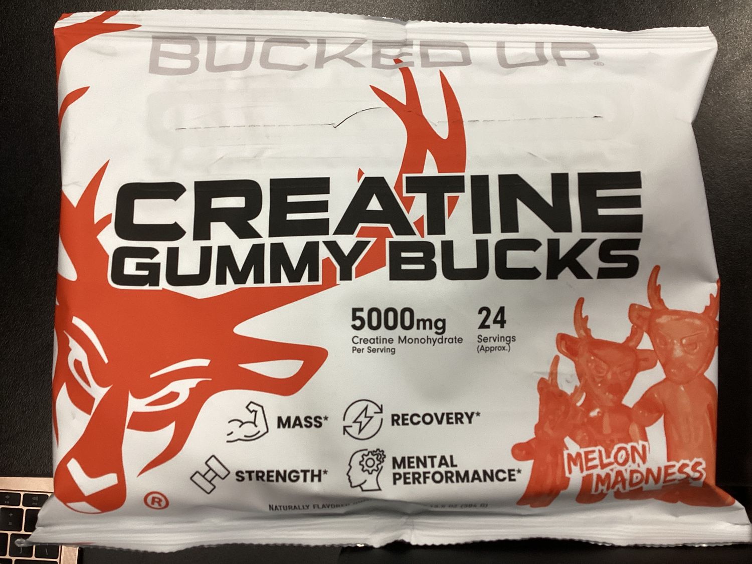Bucked up Creatine gummies, Flavor: Melon madness