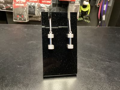 BP all CZ dumbbell earring