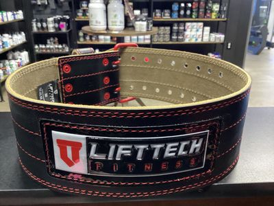 LiftTech 4” leather belt Med