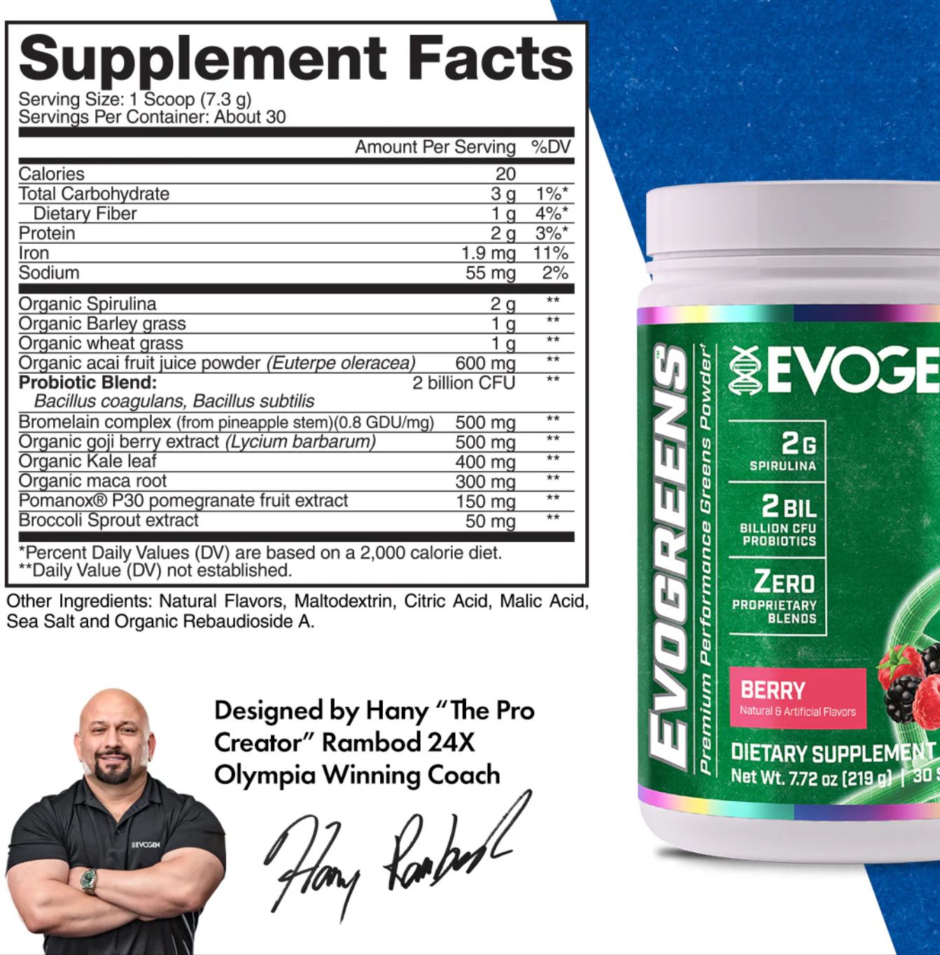 Evogreens, Flavor: Berry