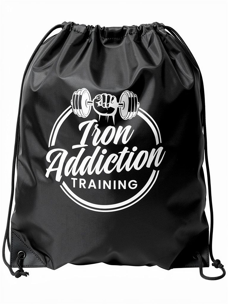 Drawstring bag, Color: Black