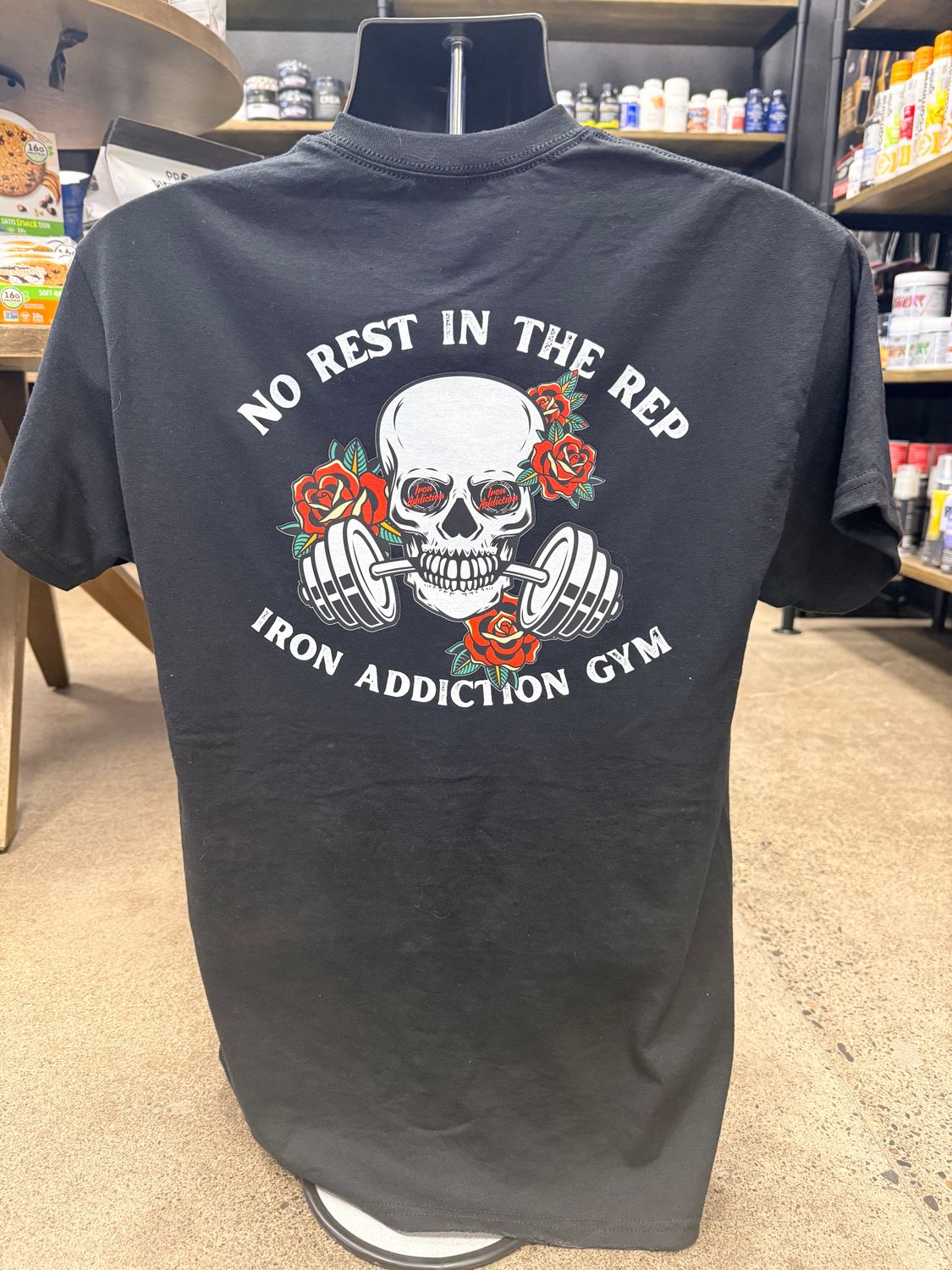 IA men's no rest shirt, Color: Black, Size: S