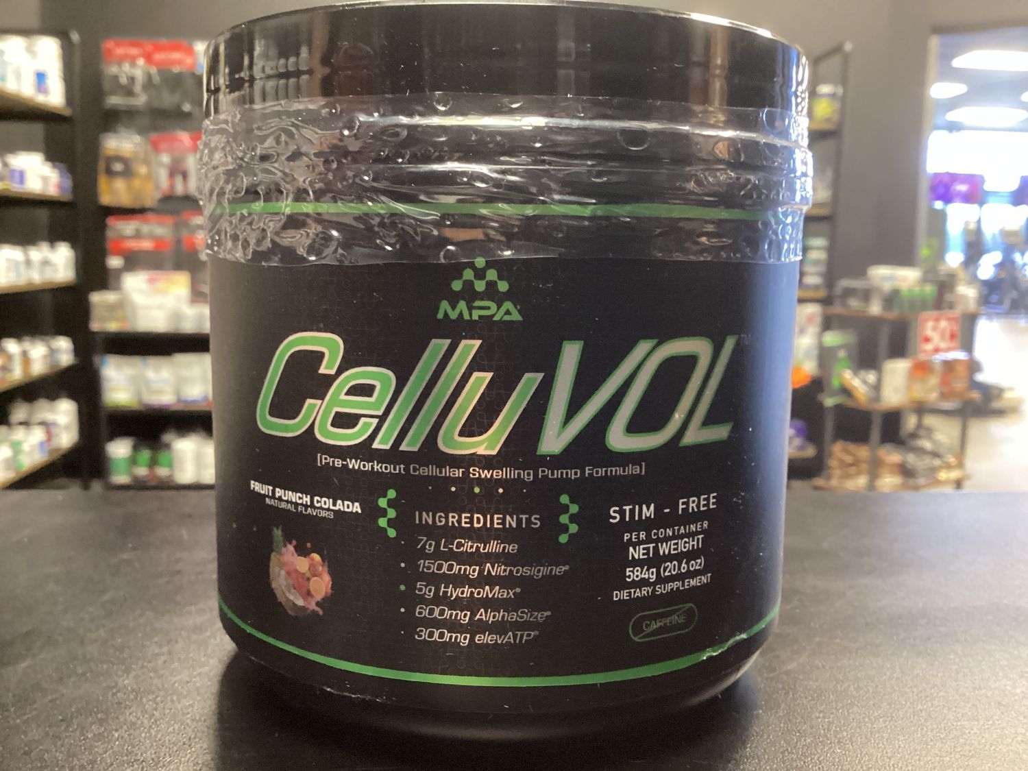 CelluVol , Flavor: Fruit punch colada