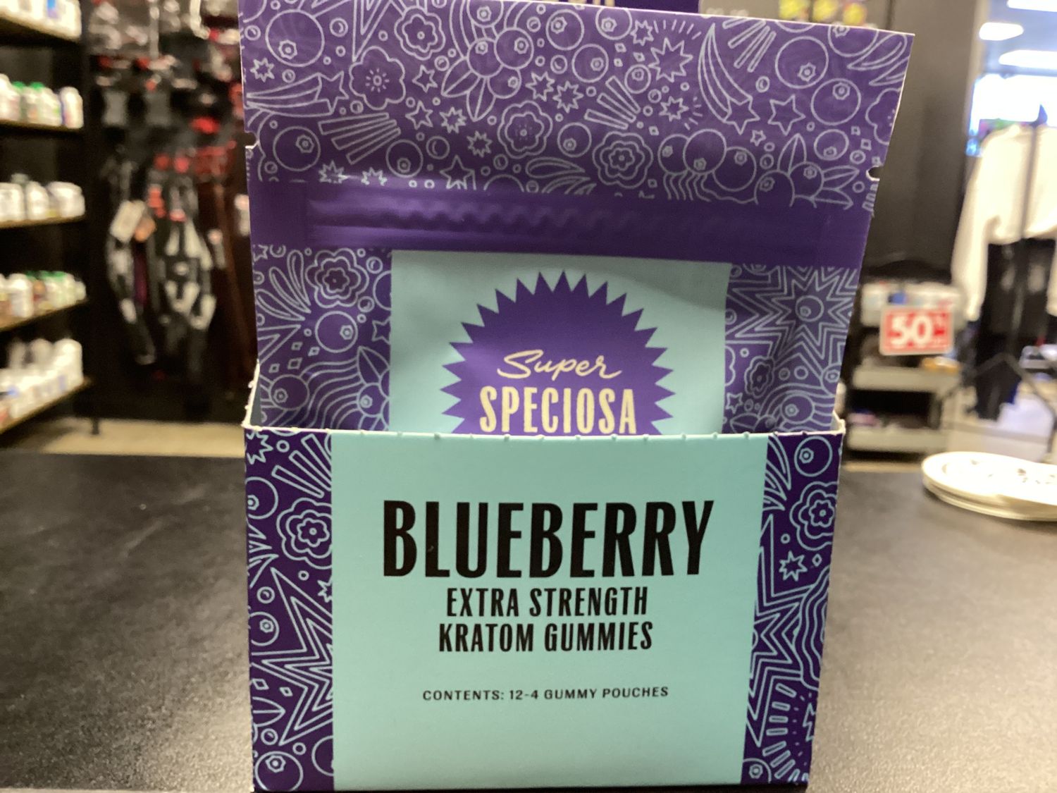 Kratom Gummies, Flavor: Blueberry