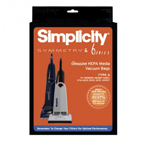 Simplicity Symmetry HEPA Bags 6/pkg