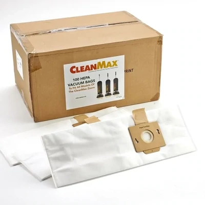 CleanMax Zoom HEPA Bags with Cardboard Collar 100/box