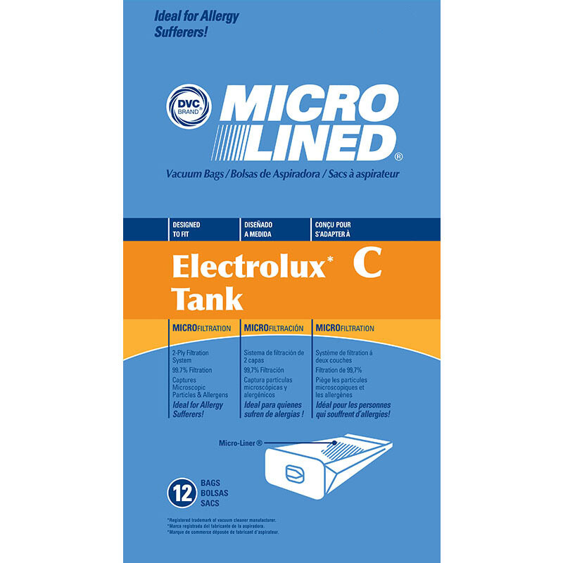 Electrolux Type C Bag Micro-Lined 12/pkg