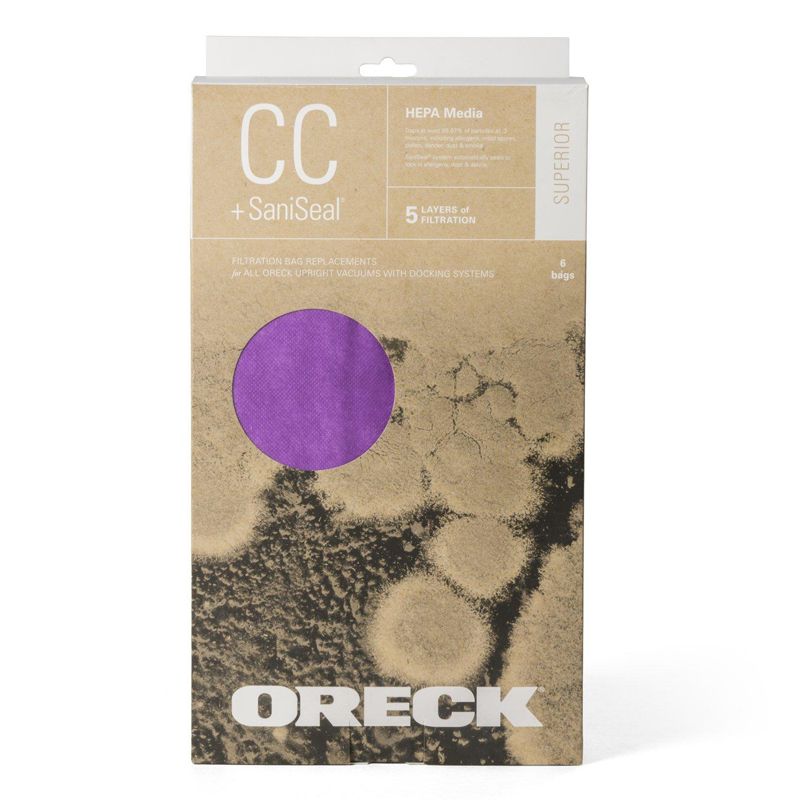 Oreck CC Superior Filtration HEPA Bag 6/pkg