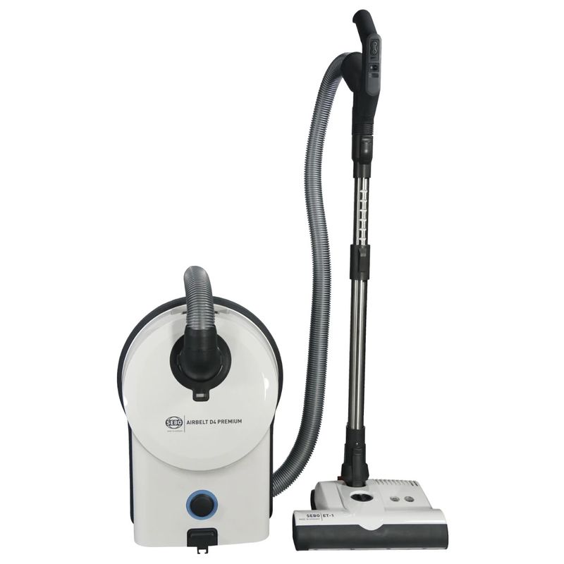 SEBO D4 Premium Canister Vacuum - White