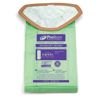 ProTeam Backpack Bags 6qt 10/pkg - Triangle Collar