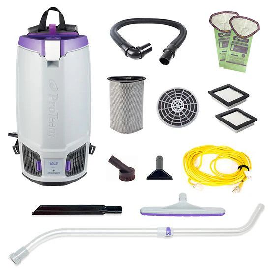 ProTeam GoFit 10 Corded Backpack Vacuum w/ Xover Telescoping Wand Kit (107100)
