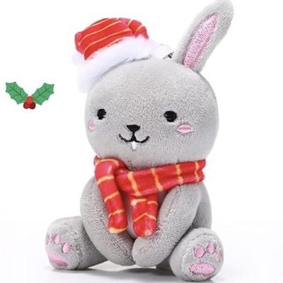Christmas Mini Woodland Plush Rabbit Toy