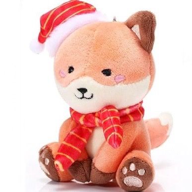 Christmas Mini Woodland Plush Fox Toy