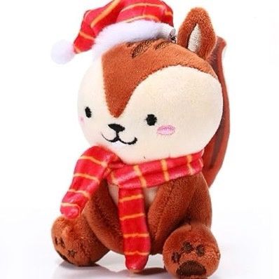 Christmas Mini Woodlands Plush Squirrel Toy