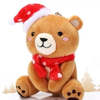Christmas Mini Woodland Plush Bear Toy