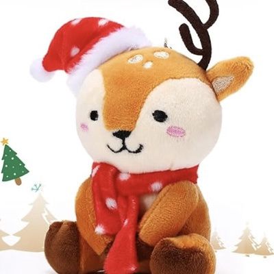 Christmas Mini Woodland Plush Deer Toy