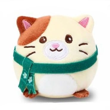 Christmas Mini Plush Cat (Cap &amp; Scarf)