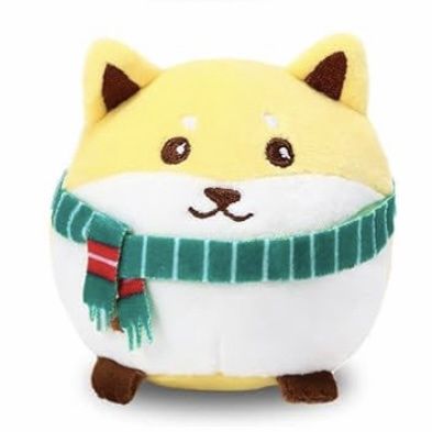 Christmas Mini Plush Puppy (Cap &amp; Scarf)