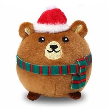 Christmas Mini Plush Bear (Cap &amp; Scarf)