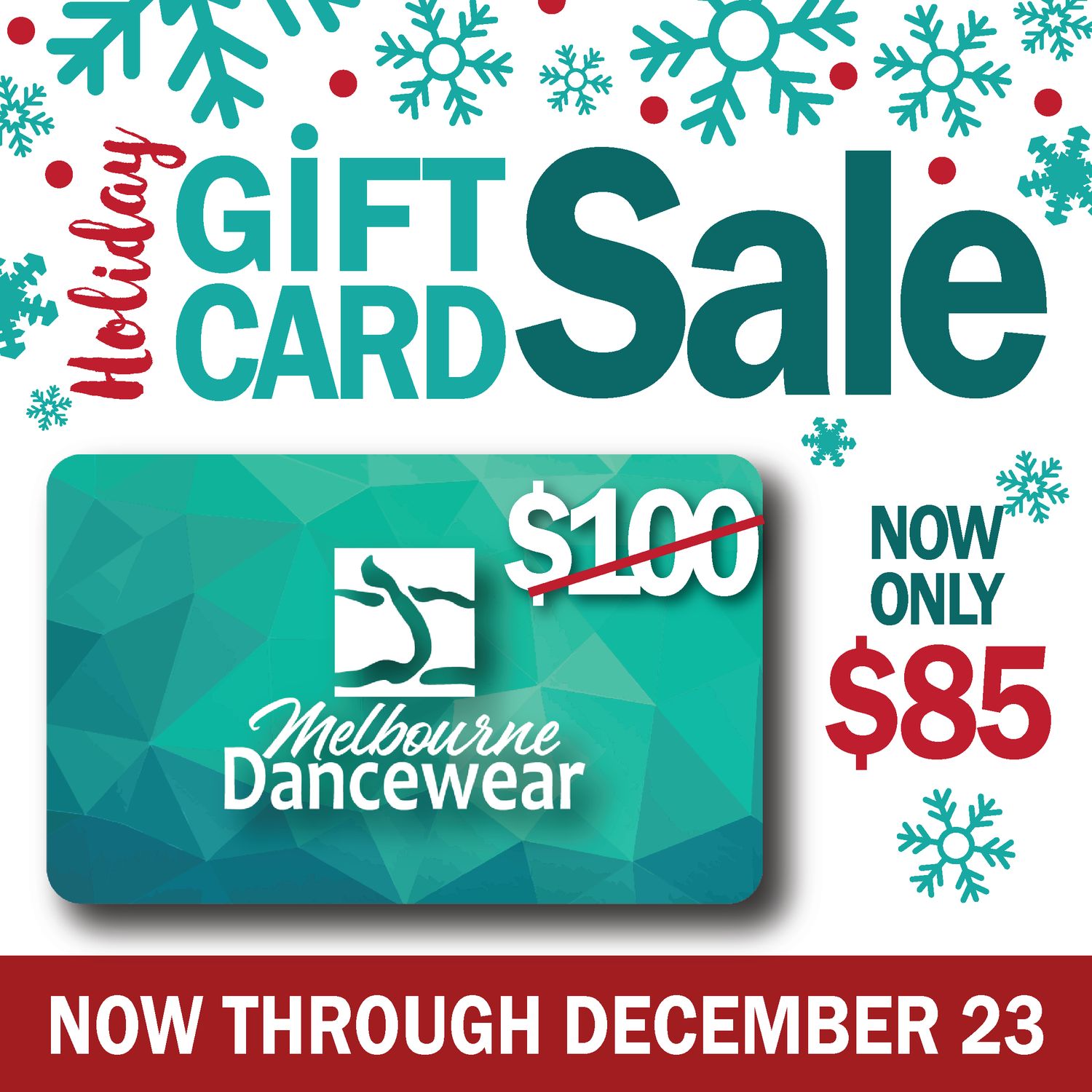 $100.00 Holiday Gift Card