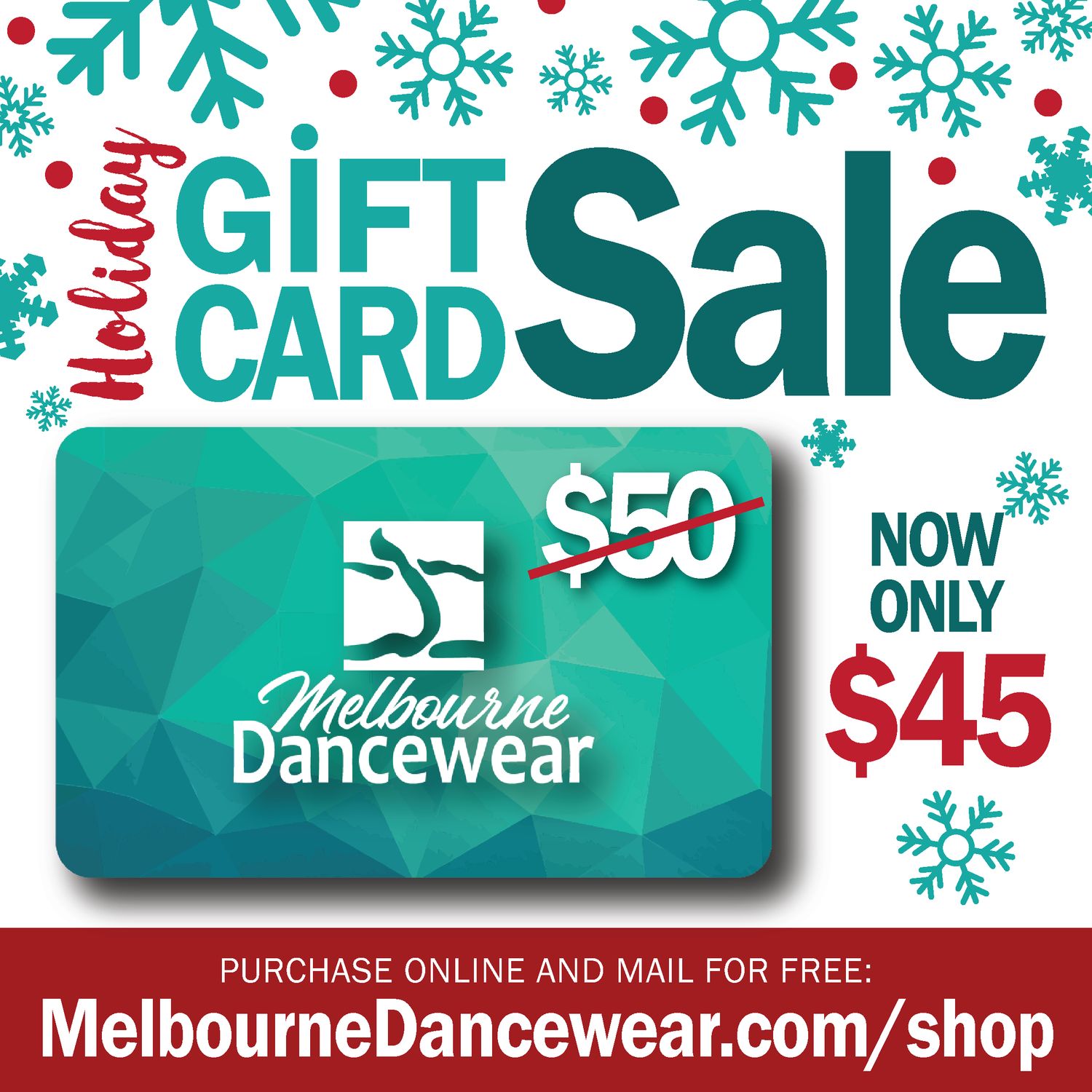 $50.00 Holiday Gift Card