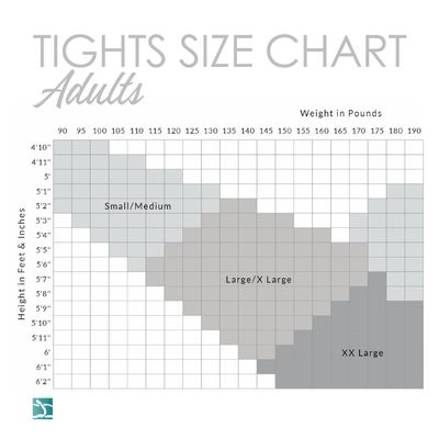 Footed Transition Tight with Back Seam - Adult sizes