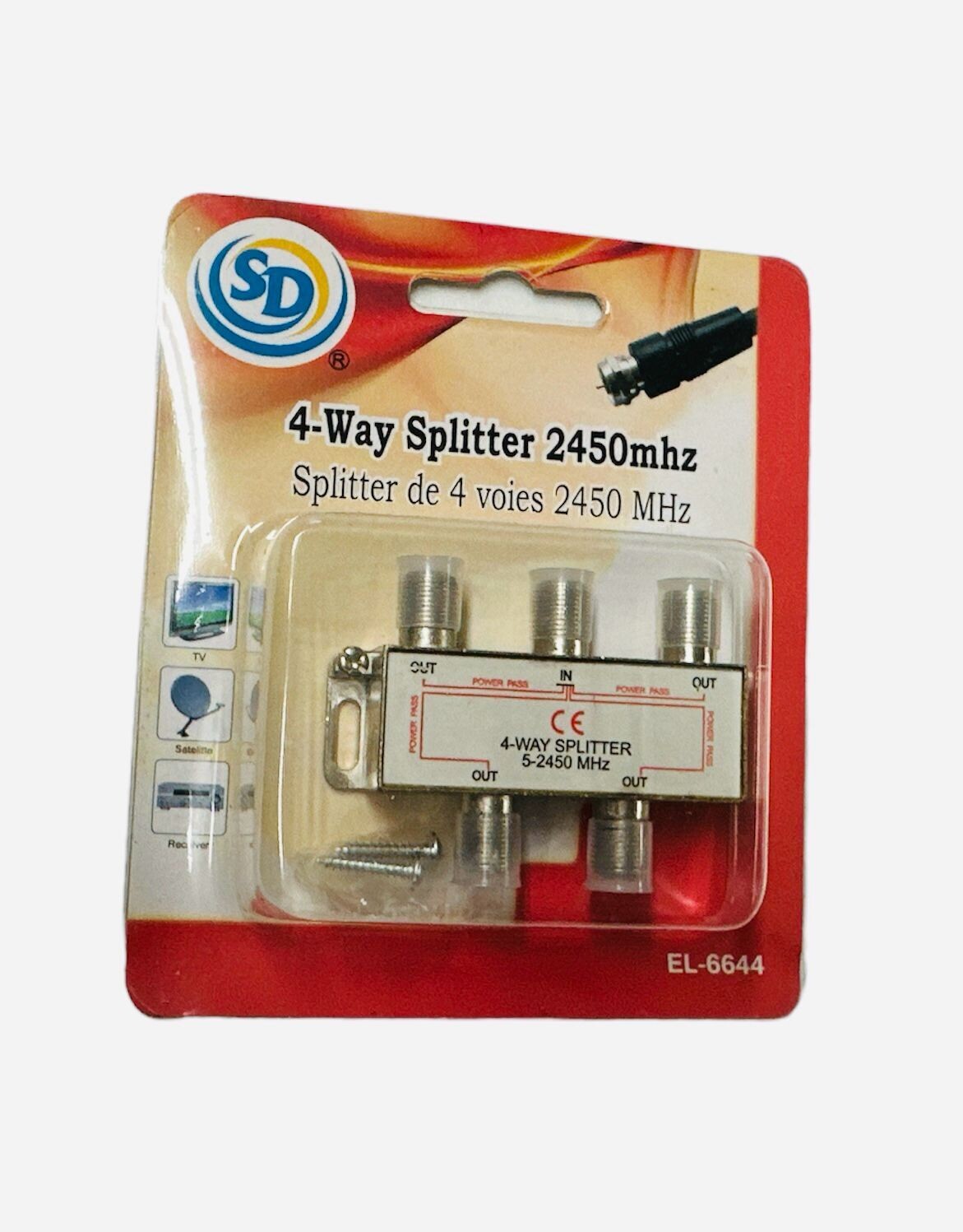 4-Way Splitter 2450 mhz
