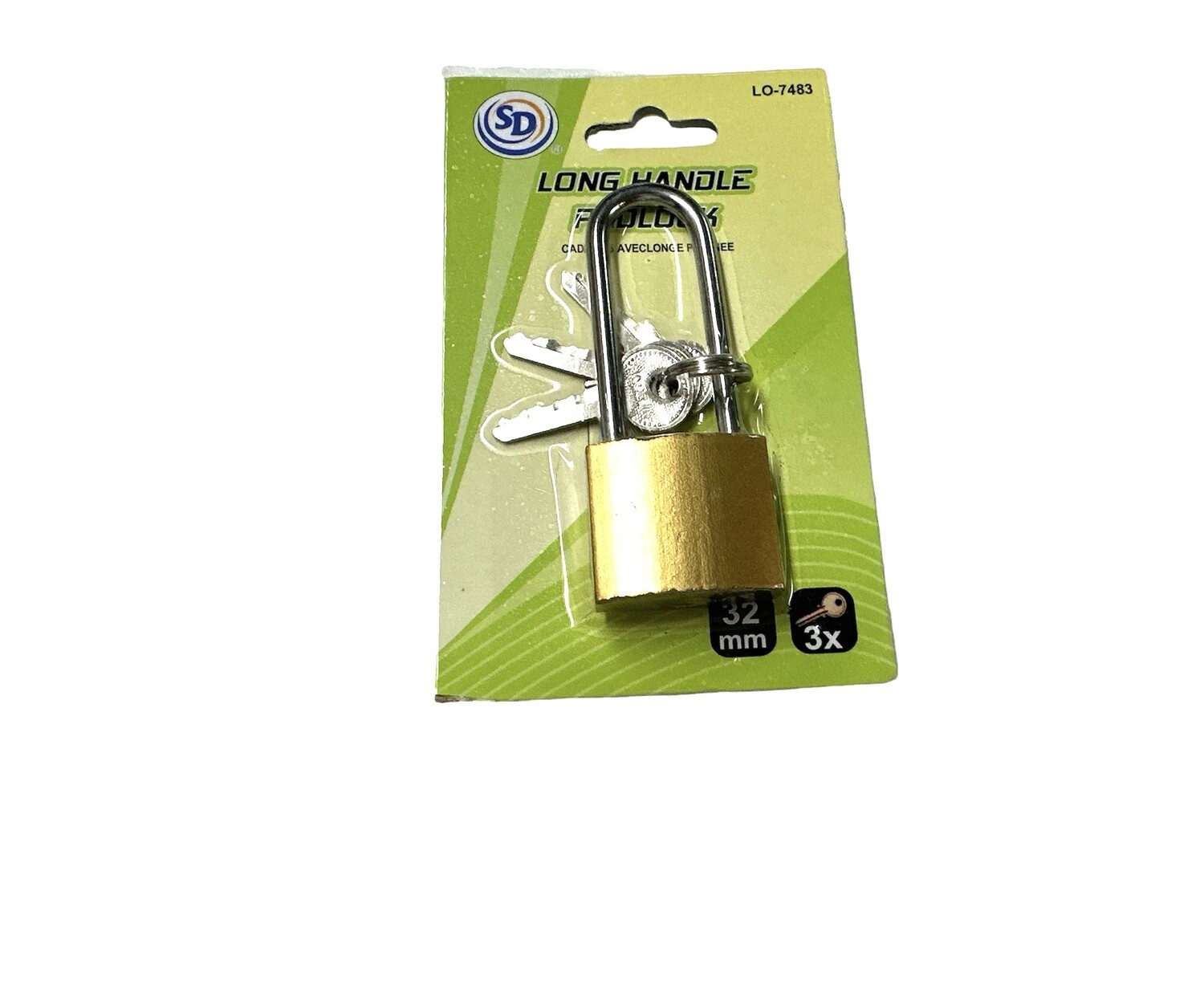 Long Handle Padlock 32mm