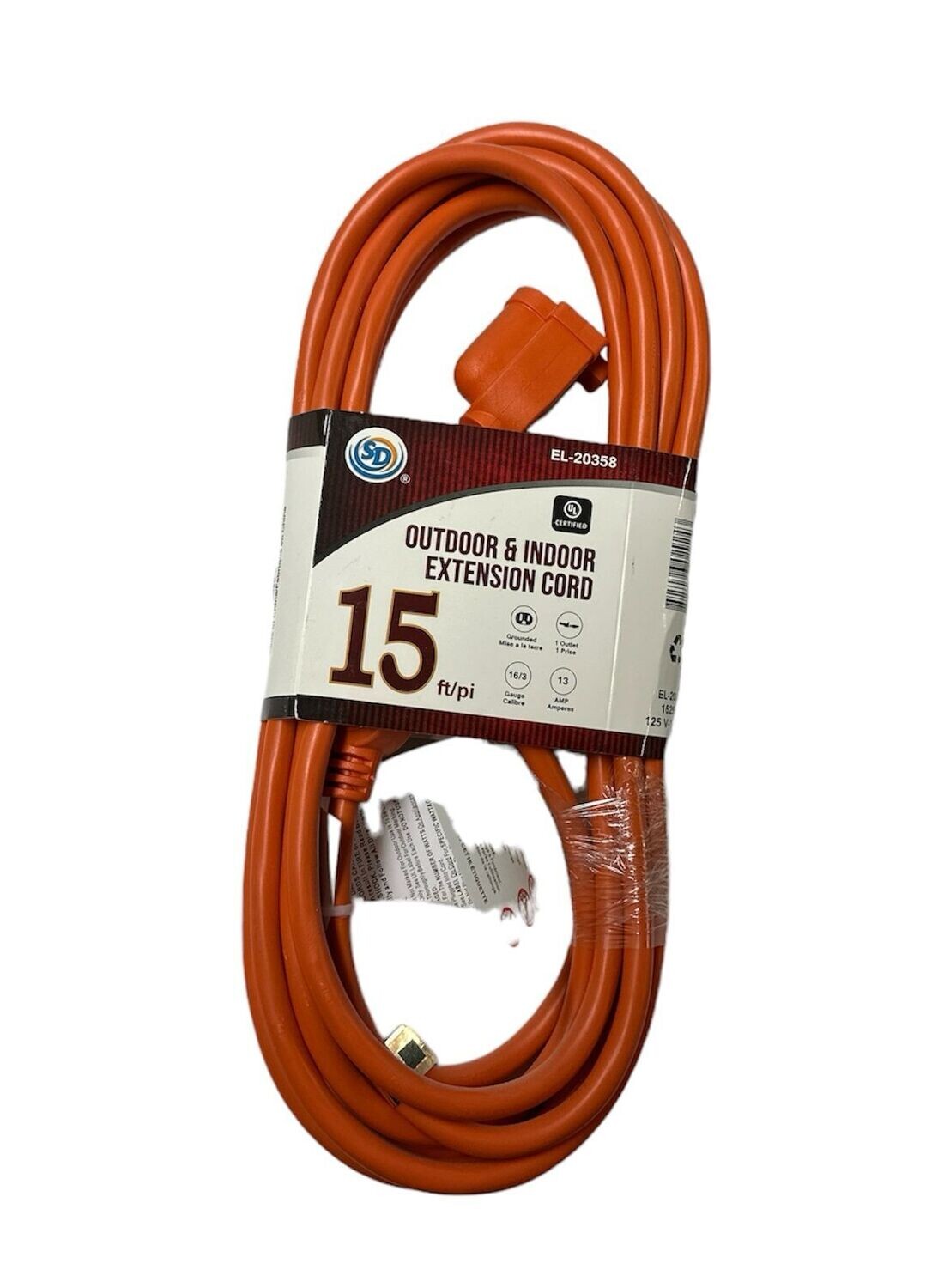 Outdoor &amp; Indoor Extension Cord 15 ft