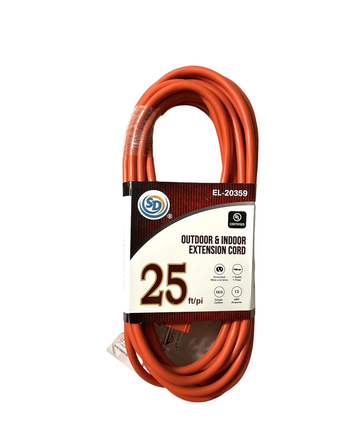 Outdoor &amp; Indoor Extension Cord 25 ft