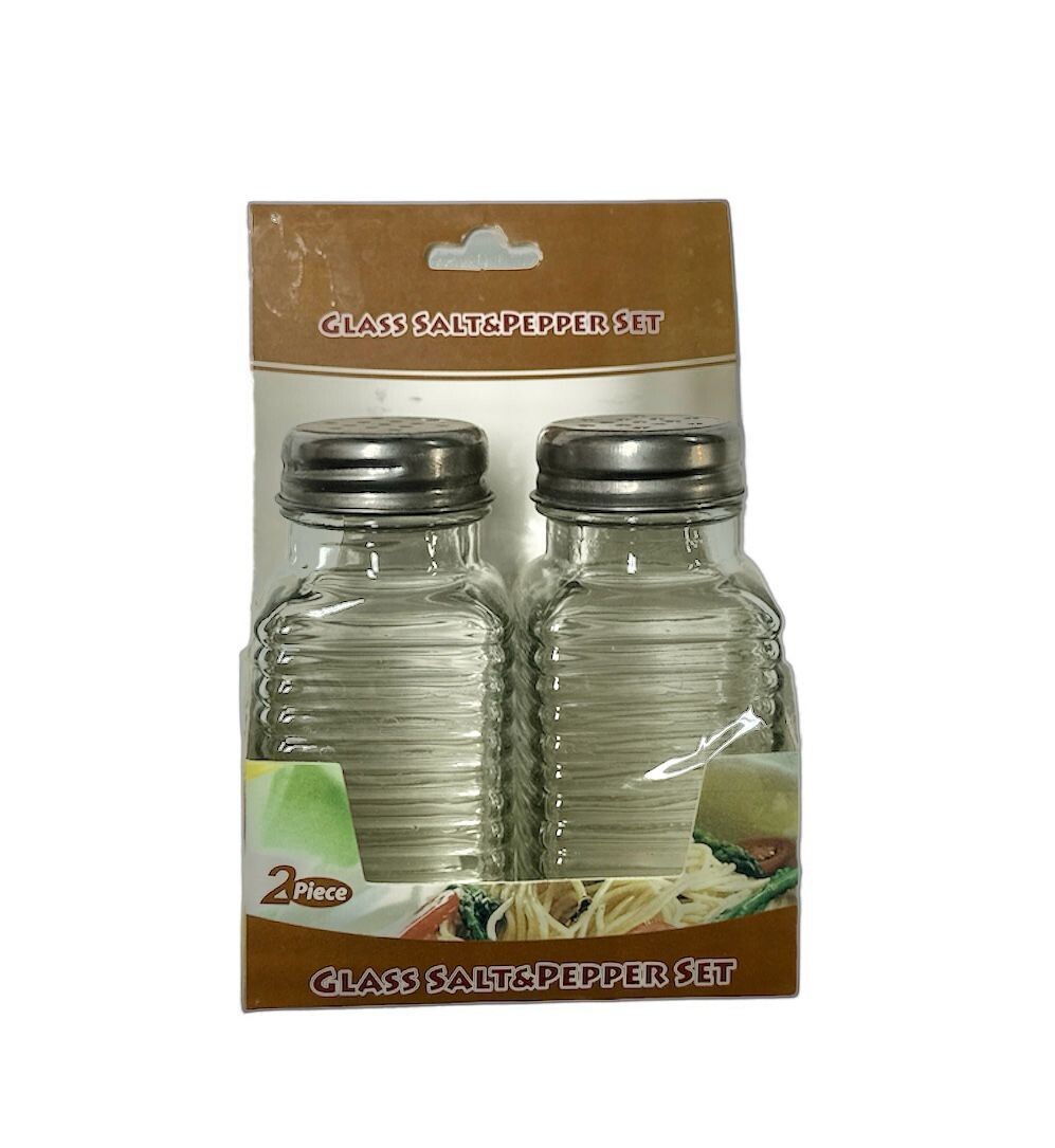 Glass Salt &amp; Pepper Set (2 Piece)