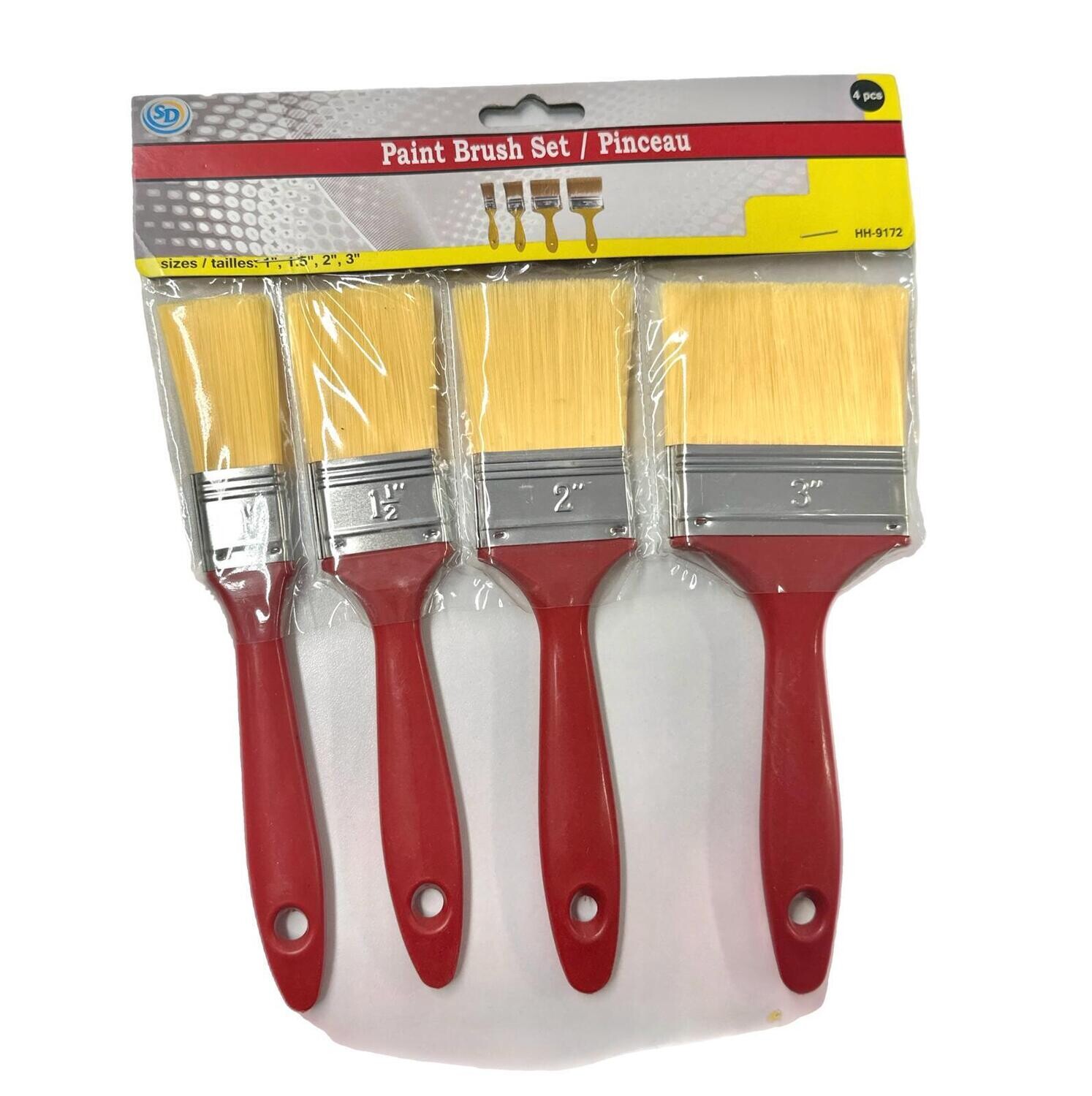 Paint Brush Set (4 Pcs)