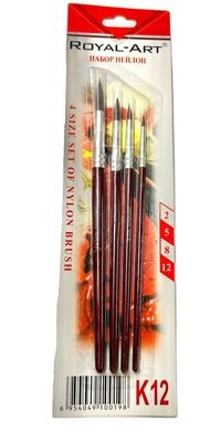 Royal-Art 4 Size Set Of Nylon Brush (K12)