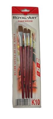 Royal-Art (4 Size Setvof Nylon Brush) (K10)