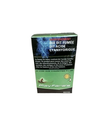 PlayFare&#39;s MENTHOL 20 KS - 1 Pack