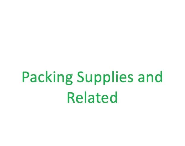 Packing Supplies and Related