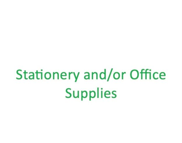 Stationery and/or Office Supplies