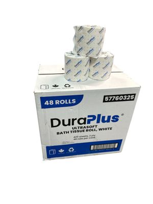 2 Ply Standard Bathroom Tissue (420 Sheets Per Roll) (Case Of 48 Rolls)