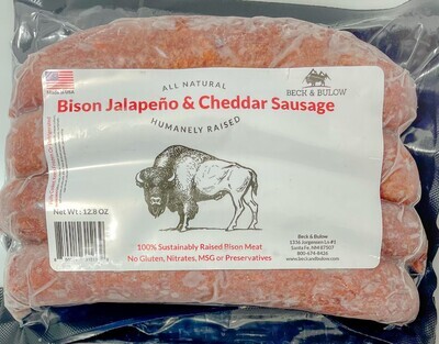 Bison Jal And Cheese Sausages