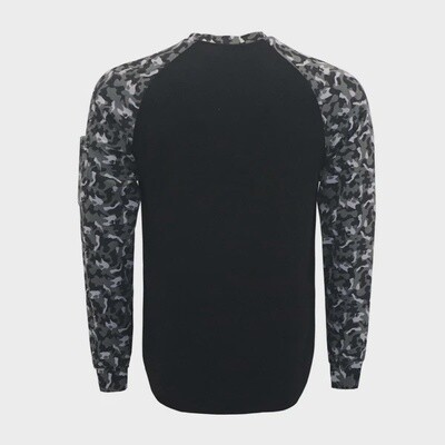 FR Button Pullover T-Shirt/Camouflage