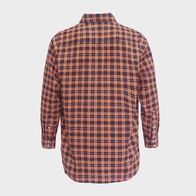 FR Classic Printed Plaid Shirts With Pearl Snap