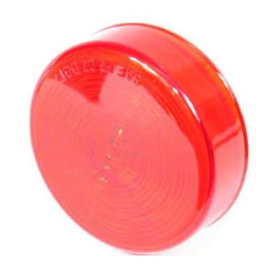 2-1/2&quot; Red Round Clearance/Marker Incandescent Light With Red Lens - Sealed