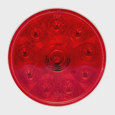 4&quot;Red Round Tail/Stop/Turn Led Light With 10 Leds &amp; Red Lens
