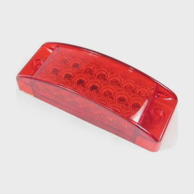5-13/16&quot; X 2-1/16&quot; Red Rectangular Marker Led Light With 20 Leds And Red Lens