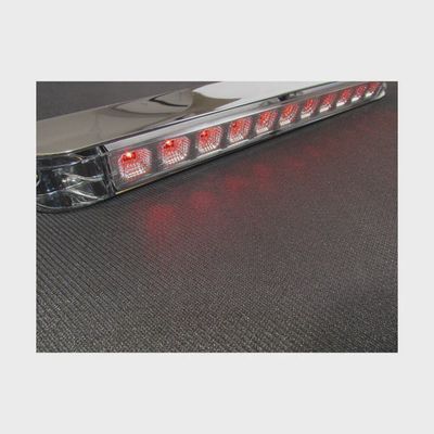 17-6/8&quot; X 2-1/8&quot; Amber Led Light Bar With 11 Leds, Clear Lens And Chrome Bezel