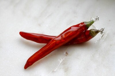 Real Chili Earrings