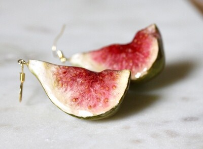 Real Fig Earrings