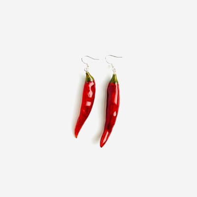 Real Chili Earrings