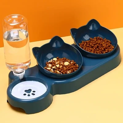 2-in-1 automatisch kattenwater- en voedseldispenserapparaat.
2 In 1 Automatic Cat Water And Food Dispenser Device