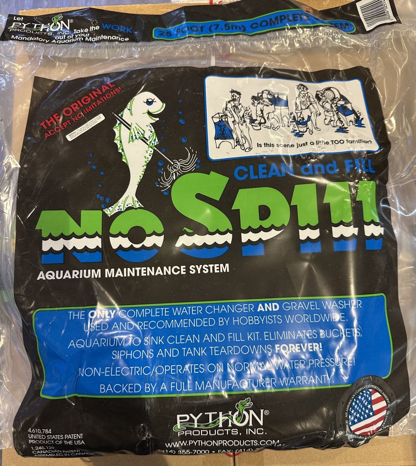 PYTHON NO SPILL CLEAN/FILL 25&#39;